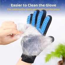 2 Sided De-Shedding Grooming Massaging Gloves for Pets