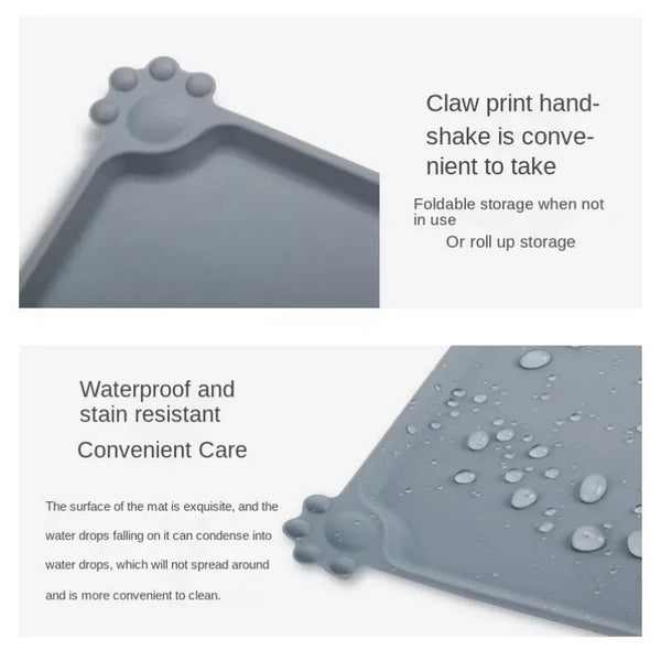 Silicone Waterproof Feeding Placemat for Dog Cat